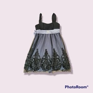 Black Floral Homecoming/Party/Ball Dress
